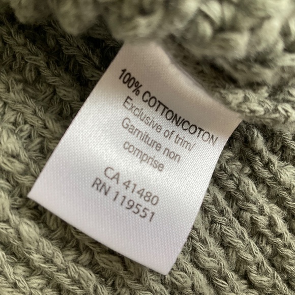 Gentle Fawn Cotton Knit Sleeveless Halter Neckline Tank Sweater Top Sage Green S - Picture 10 of 13